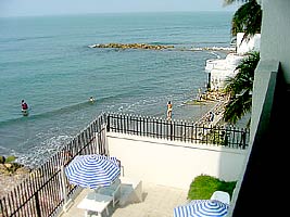 Cartagena apartment, balcony view